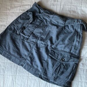 Free People Charcoal Erika Mini Skirt